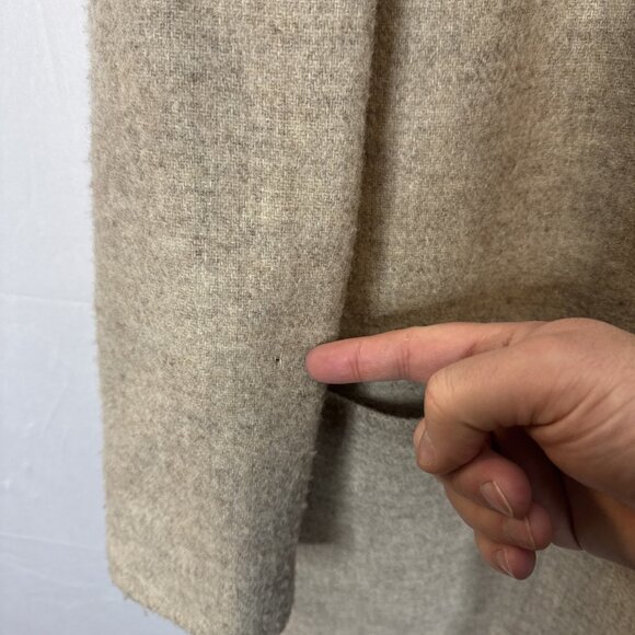 Vintage Eddie Bauer Women’s Wool Blazer Jacket Beige 100% Wool USA‎ Size L - Picture 6 of 6